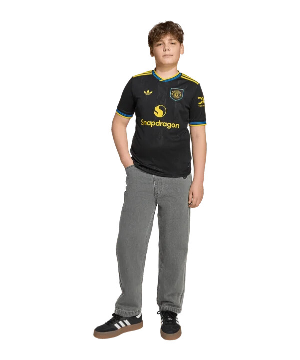 adidas manchester united 3. trøje 20252026 børn sort