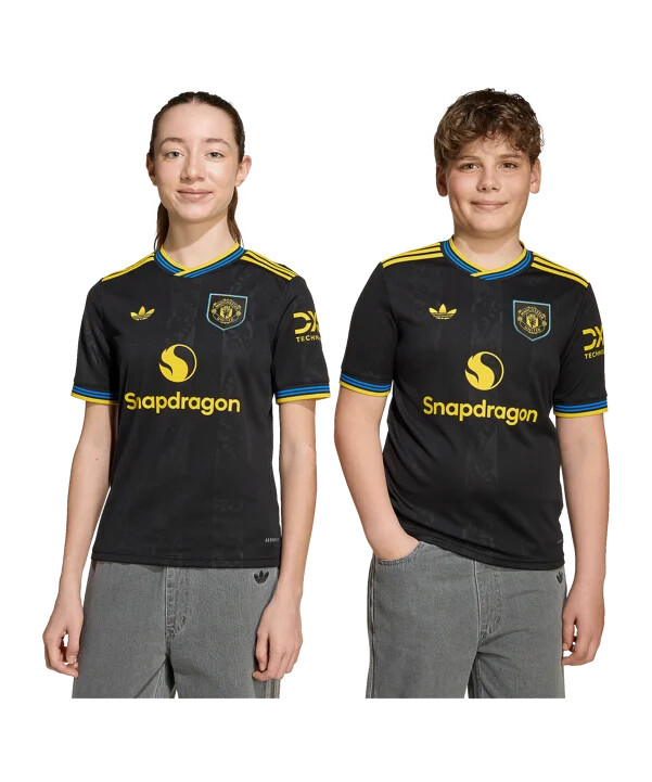 adidas manchester united 3. trøje 20252026 børn sort