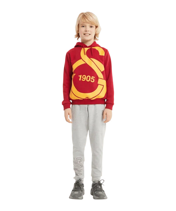 galatasaray istanbul big logo sweatshirt børn rød