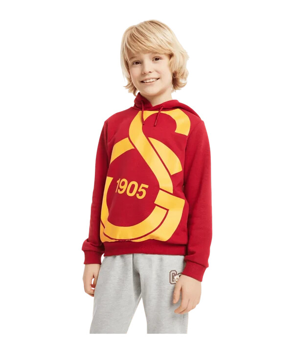 galatasaray istanbul big logo sweatshirt børn rød