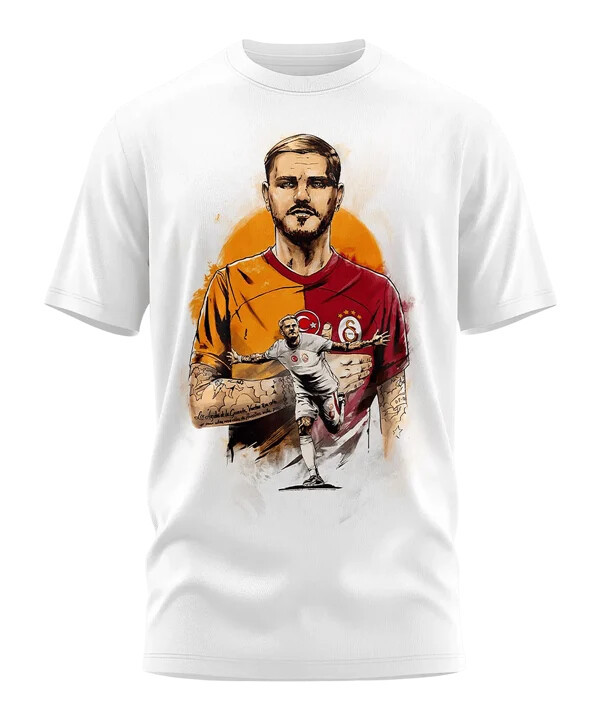 galatasaray istanbul icardi t-shirt hvid