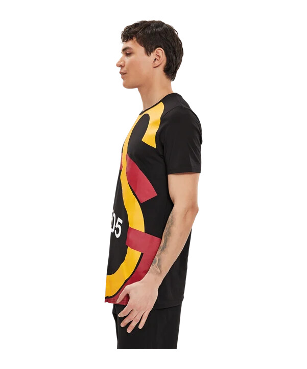 galatasaray istanbul t-shirt med stort logo sort