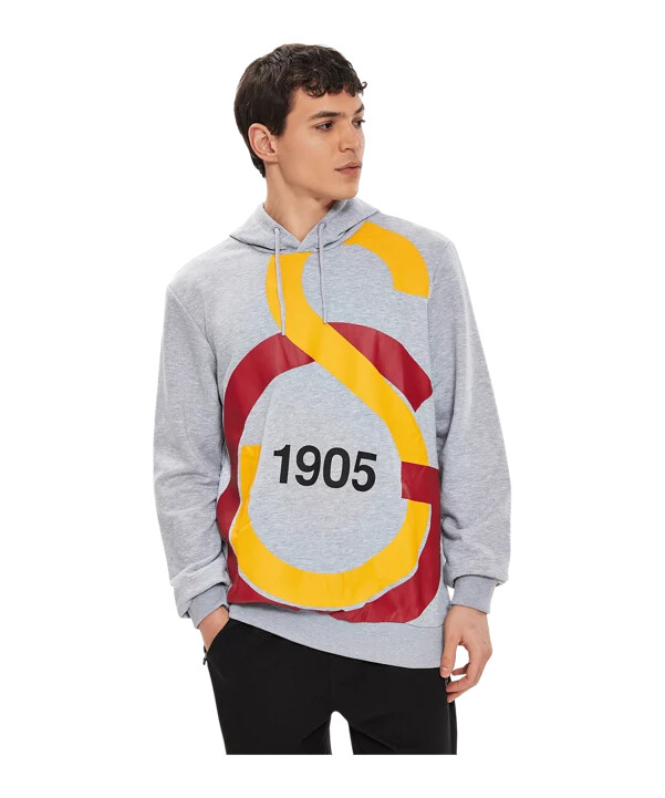 galatasaray istanbul big logo sweatshirt grå