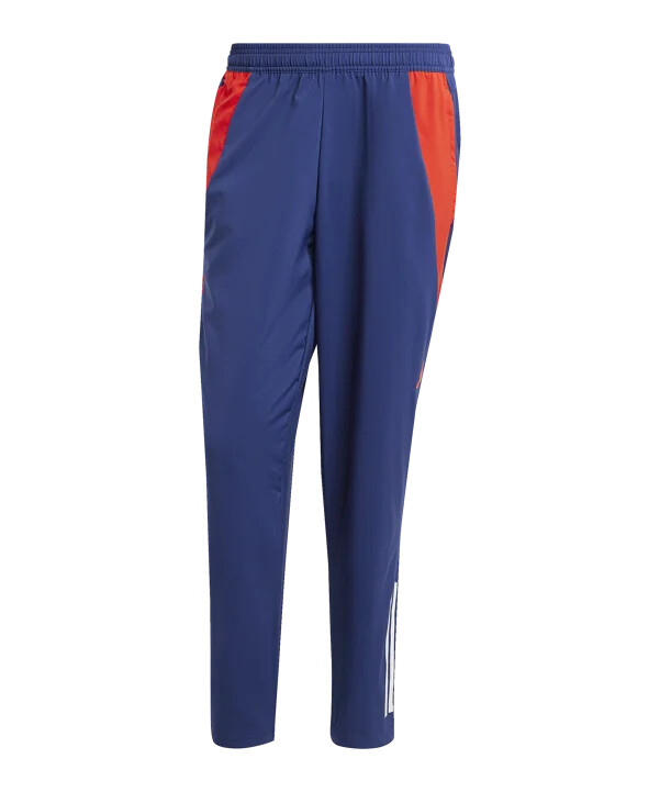 adidas olympique lyon prematch bukser 20242025 blå