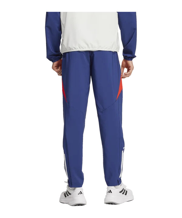 adidas olympique lyon prematch bukser 20242025 blå