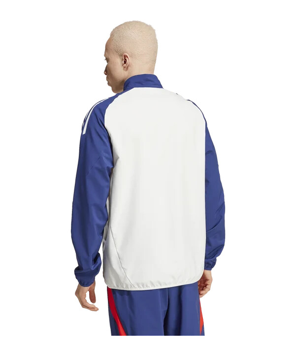 adidas olympique lyon prematch jakke 20242025 hvid