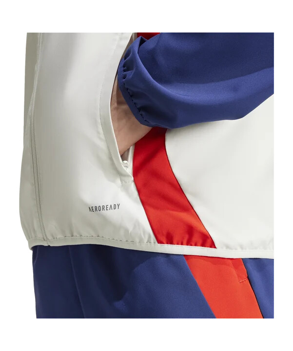 adidas olympique lyon prematch jakke 20242025 hvid