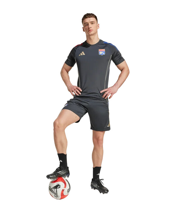 adidas olympic lyon træningsshorts grå
