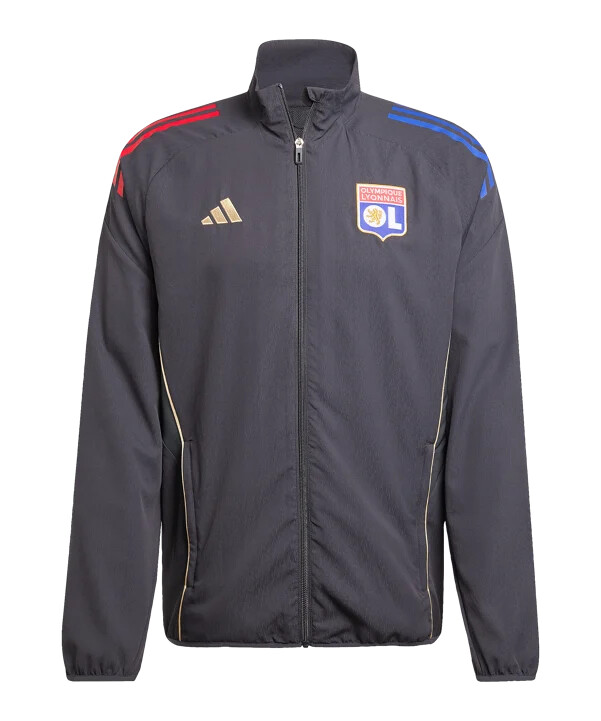 adidas olympique lyon præsentationsjakke grå