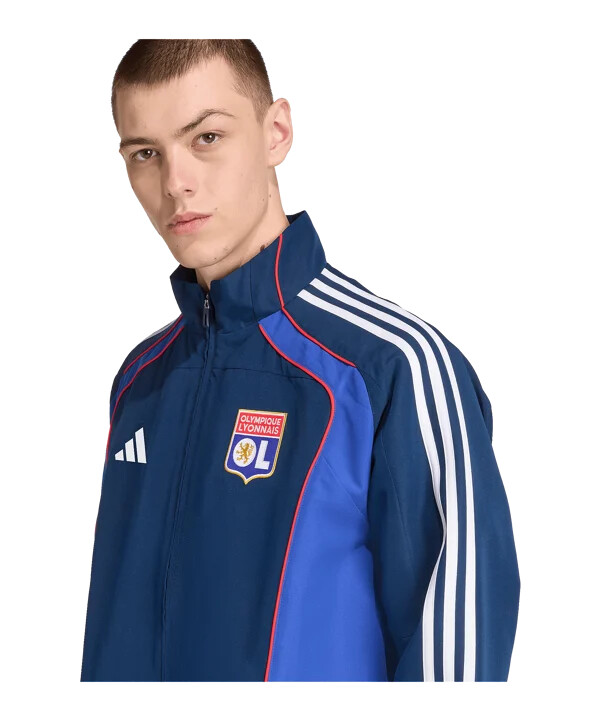 adidas olympique lyon ubp træningstrøje blå
