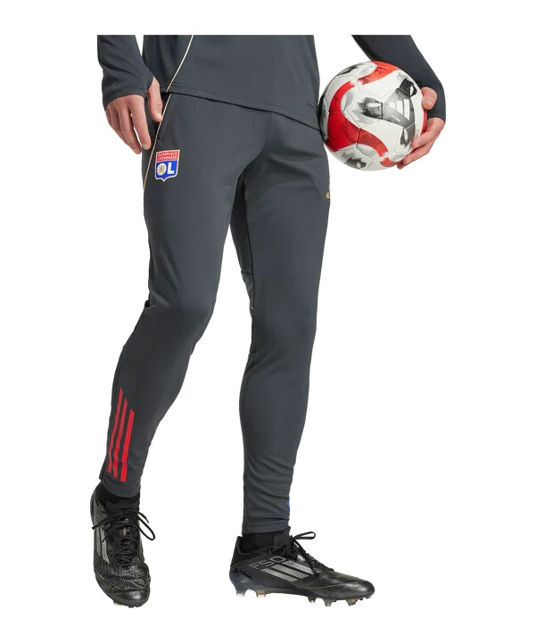 adidas olympique lyon træningsbukser grå
