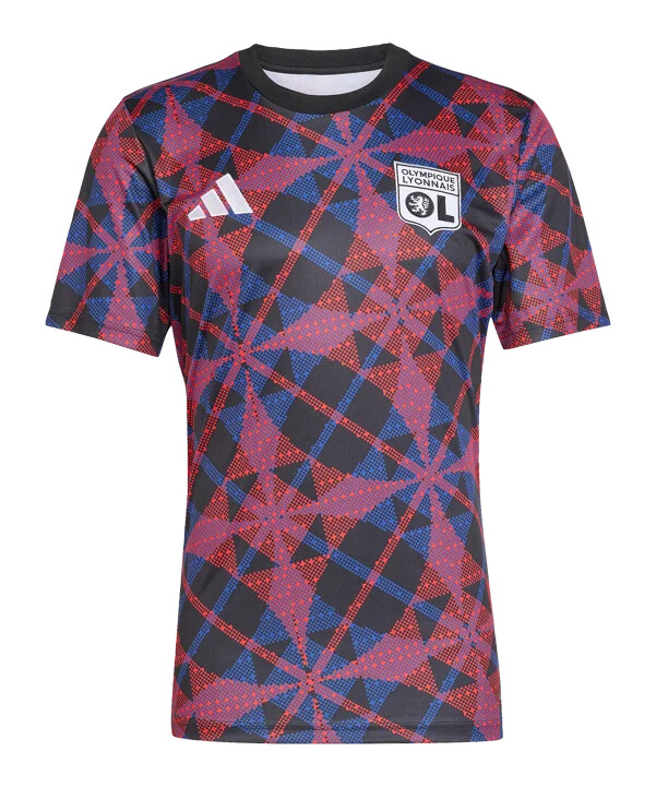 adidas olympique lyon prematch t-shirt 20252026 sort