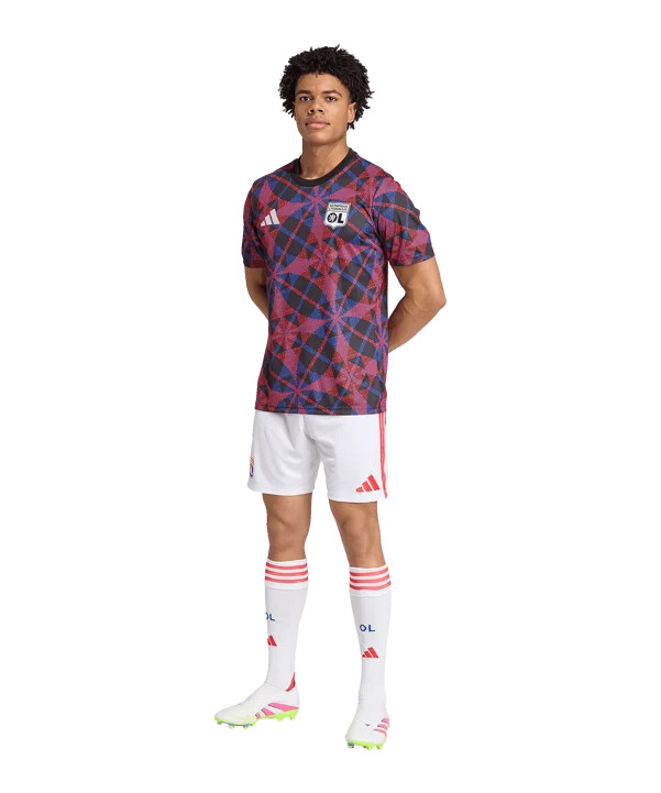 adidas olympique lyon prematch t-shirt 20252026 sort