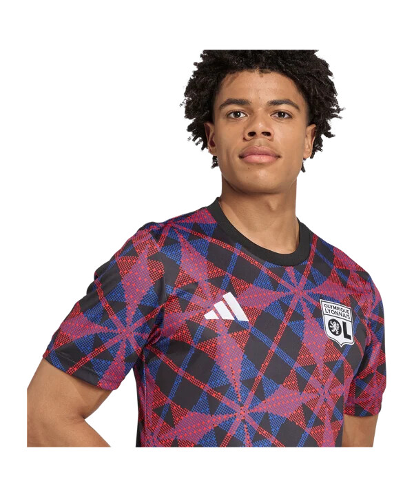 adidas olympique lyon prematch t-shirt 20252026 sort