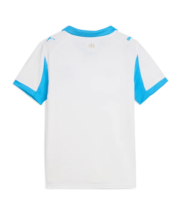 puma olympique marseille replica jersey home kids hvid f01