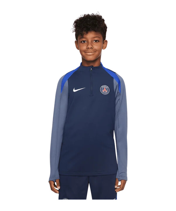 nike paris saint-germain strike drill top sweatshirt børn blå f411