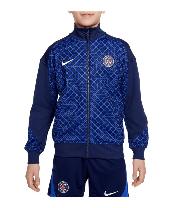 nike paris saint-germain anthem jakke hjemmebane 20252026 børn blå f410