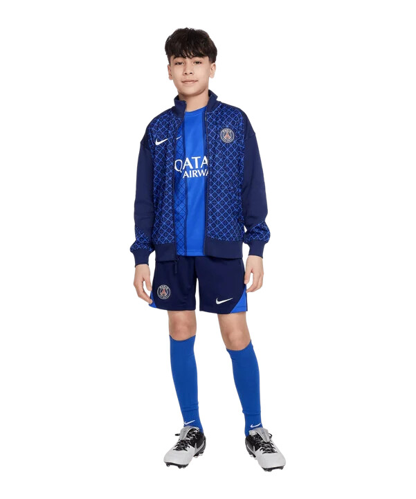 nike paris saint-germain anthem jakke hjemmebane 20252026 børn blå f410