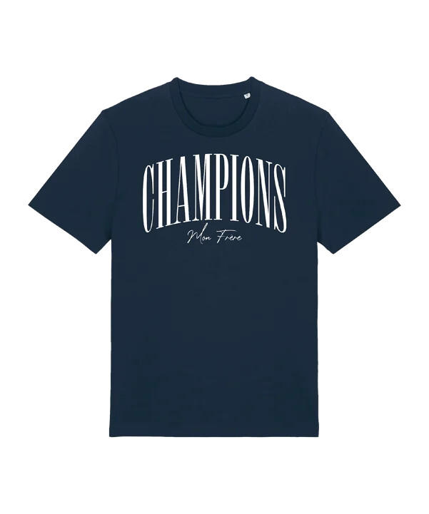 paris saint-germain champions mon frere t-shirt børn blå