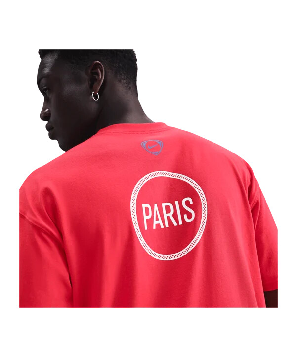 nike paris saint-germain t90 remix t-shirt rød f679