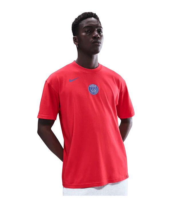 nike paris saint-germain t90 remix t-shirt rød f679
