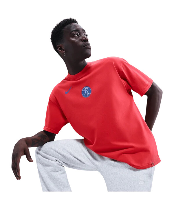 nike paris saint-germain t90 remix t-shirt rød f679
