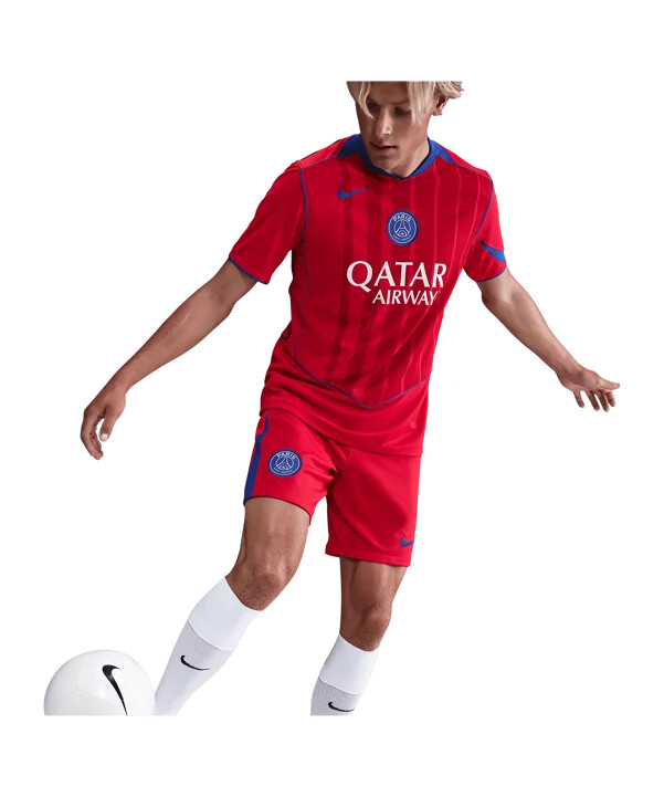 nike paris saint-germain shorts 3. klasse 20252026 rød f679