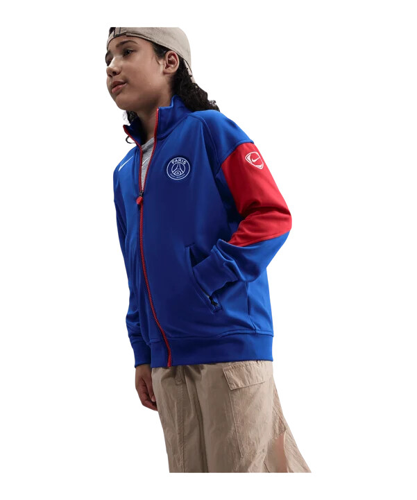 nike paris saint-germain præsentationsjakke børn blå f405