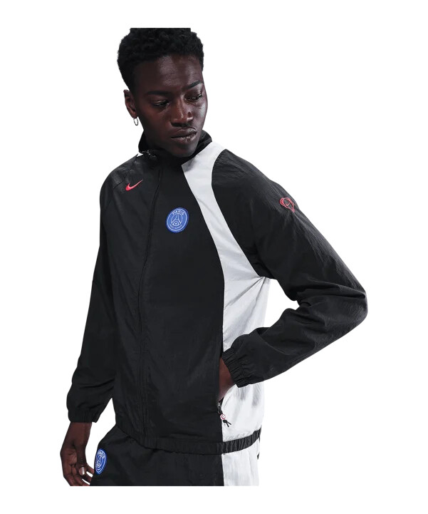 nike paris saint-germain t90 træningsjakke sort f010