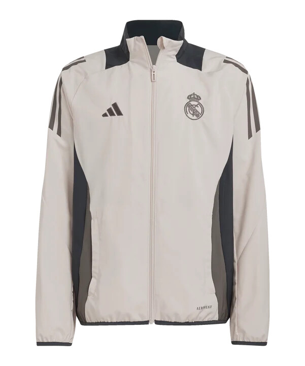 adidas real madrid prematch jakke børn grå