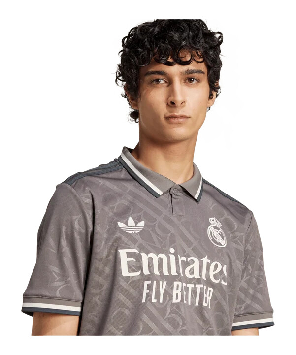 adidas originals real madrid 3. trøje 20242025 brun