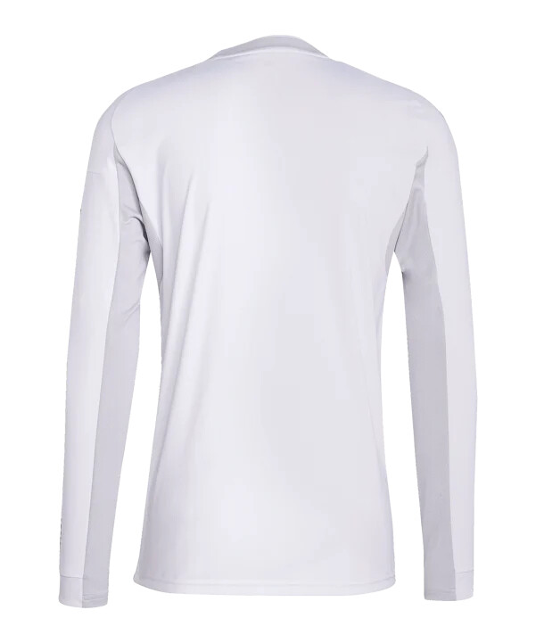 adidas real madrid langærmet hjemmebanetrøje 20252026 hvid