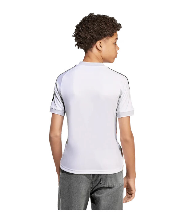 adidas real madrid hjemmebanetrøje 202526 børn hvid