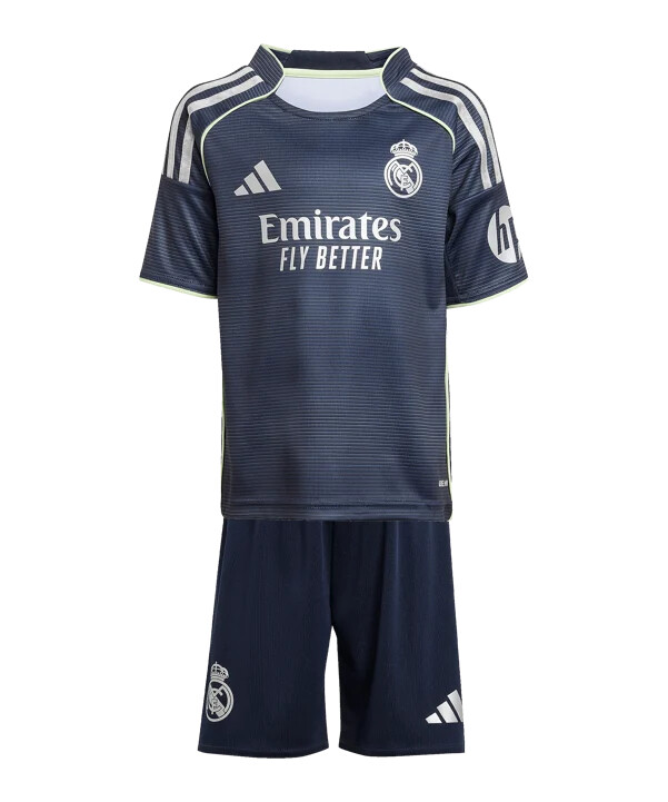 adidas real madrid minitrøje sæt udebane 202526 børn blå