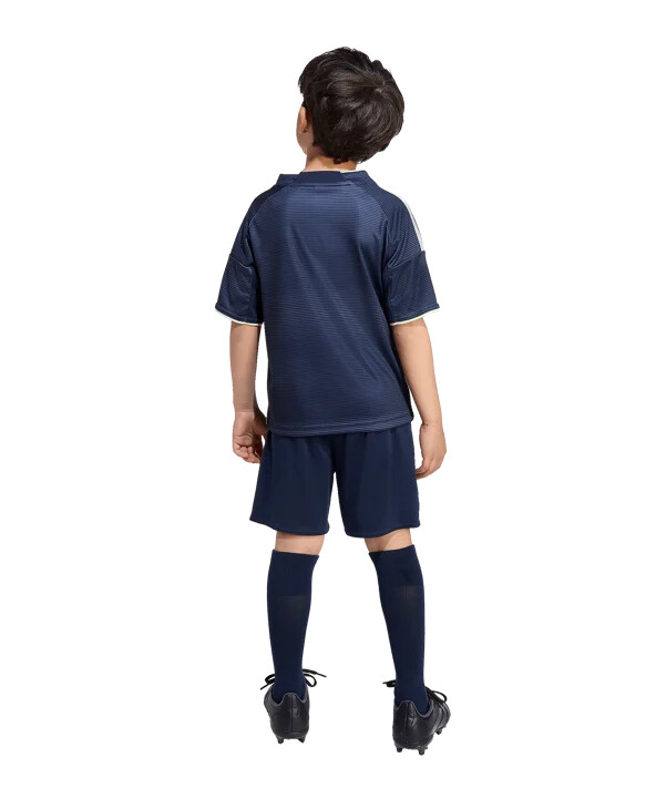adidas real madrid minitrøje sæt udebane 202526 børn blå