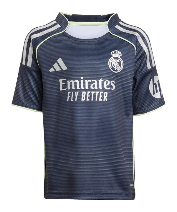 adidas real madrid minitrøje sæt udebane 202526 børn blå