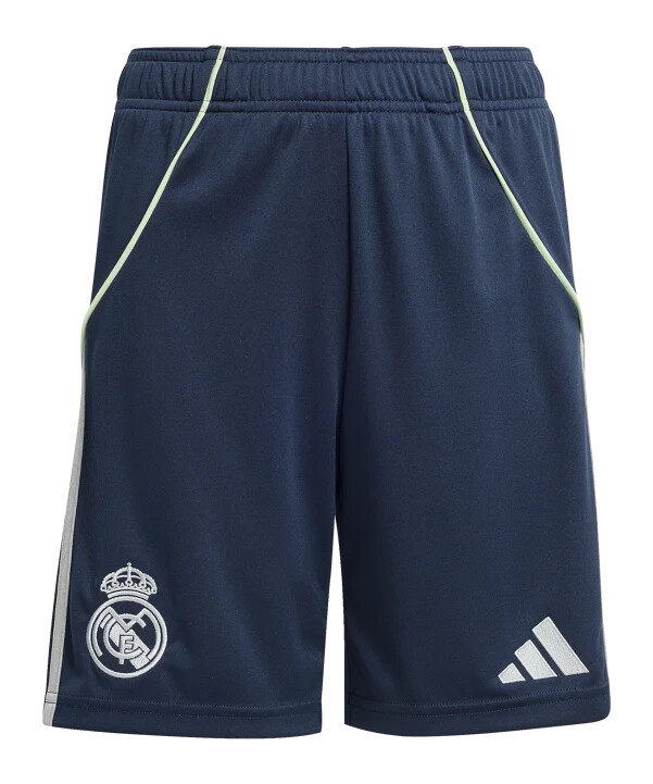 adidas real madrid udebaneshorts 202526 børn blå