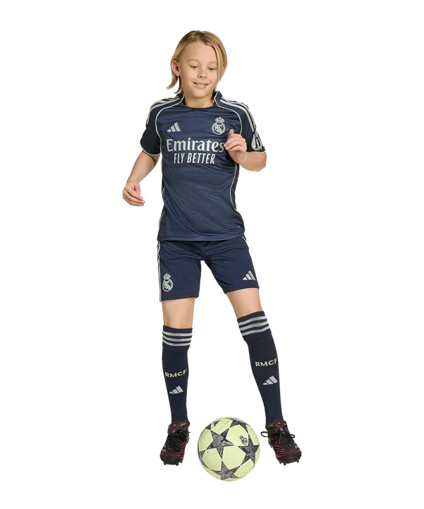 adidas real madrid udebaneshorts 202526 børn blå