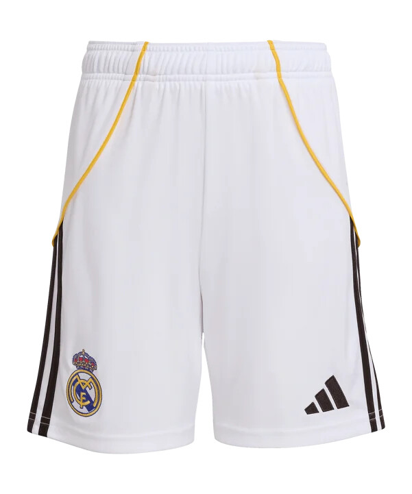 adidas real madrid hjemmebaneshorts 20252026 børn hvid