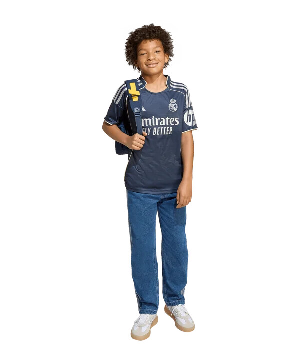 adidas real madrid udebanetrøje 202526 børn blå