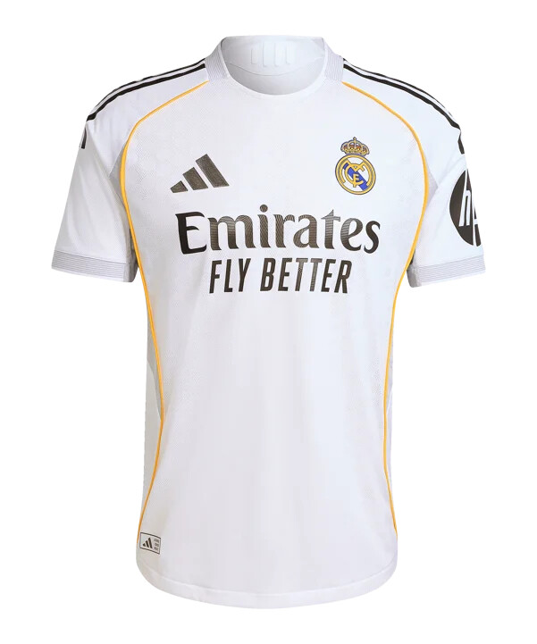 adidas real madrid autentisk hjemmebanetrøje 202526 hvid
