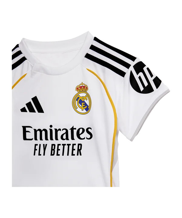 adidas real madrid babytrøjesæt hjemme 202526 børn hvid