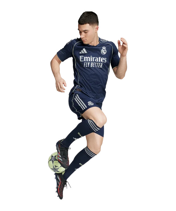 adidas real madrid authentic udebanetrøje 202526 blå