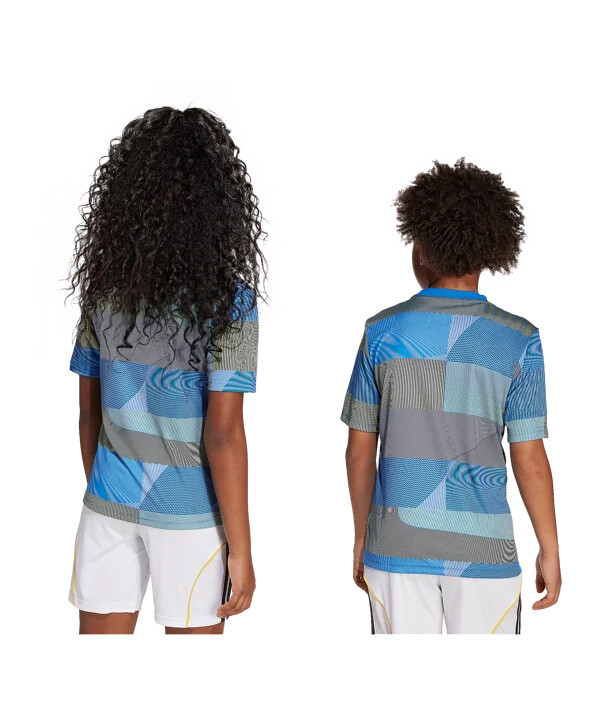 adidas real madrid prematch t-shirt 20252026 børn blå