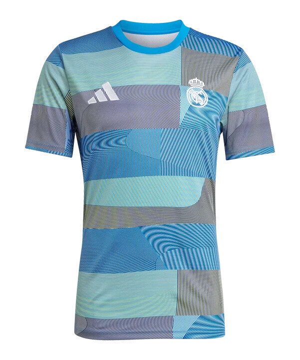 adidas real madrid prematch t-shirt 20252026 blå