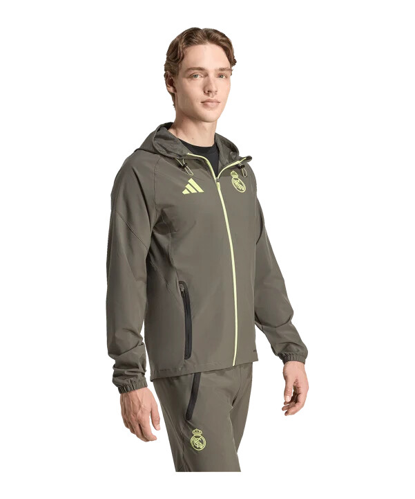 adidas real madrid vis tech rejsejakke grå