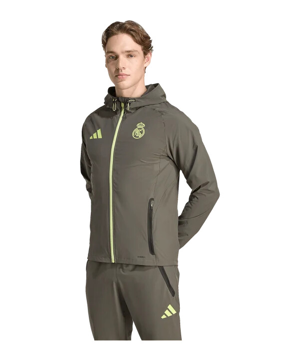 adidas real madrid vis tech rejsejakke grå