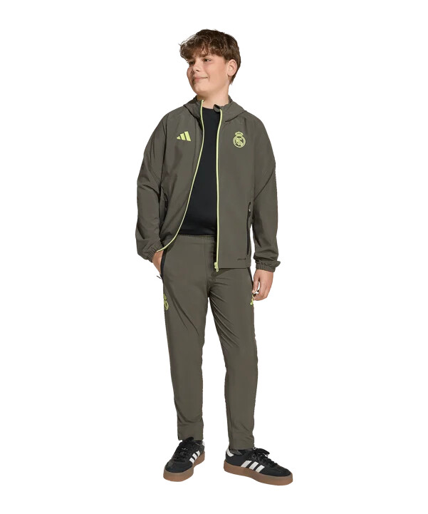 adidas real madrid vis tech travel joggingbukser børn grå