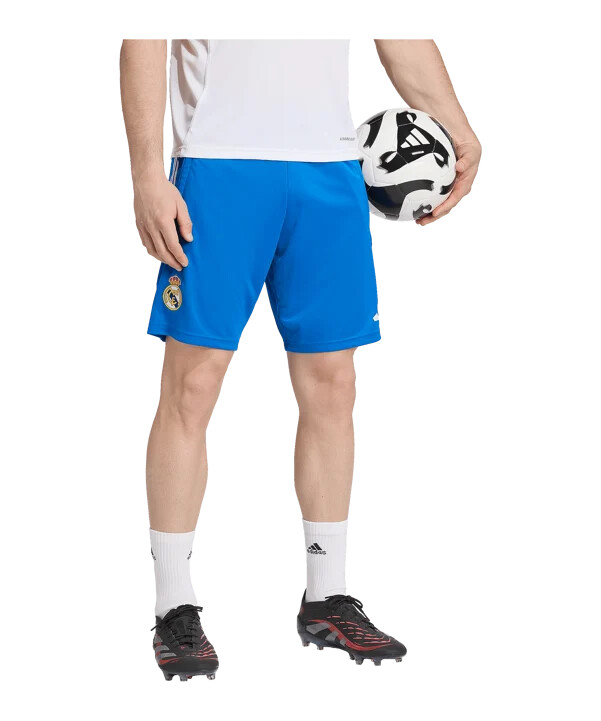 adidas real madrid tiro25 competition træningsshorts 20252026 blå