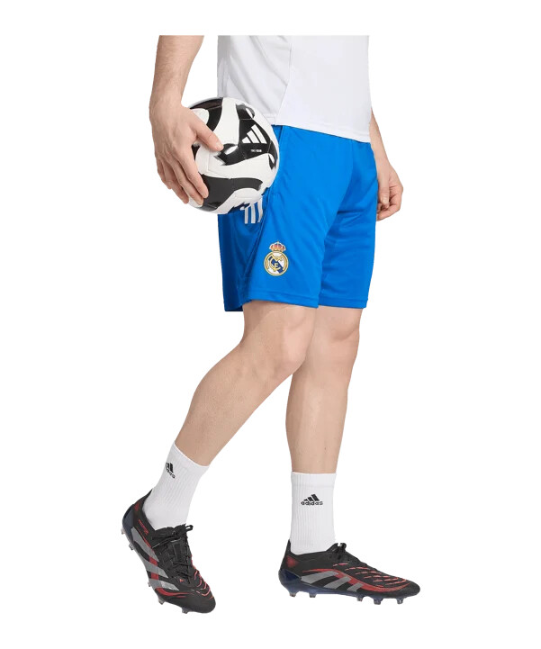 adidas real madrid tiro25 competition træningsshorts 20252026 blå